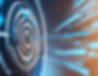 A stylized dart hitting the bullseye on a digital target, with a dynamic blue and black background, illustrating concepts of precision, goals, and success.