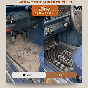 davor danach Verlgeich carwerkk Aufbereitung