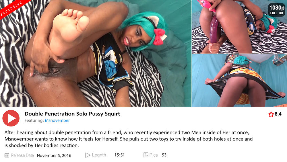 16  Double Penetration Solo Pussy Squirt