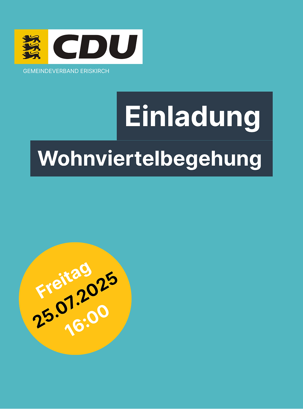 Wohnviertelbegehung 25.07.2025