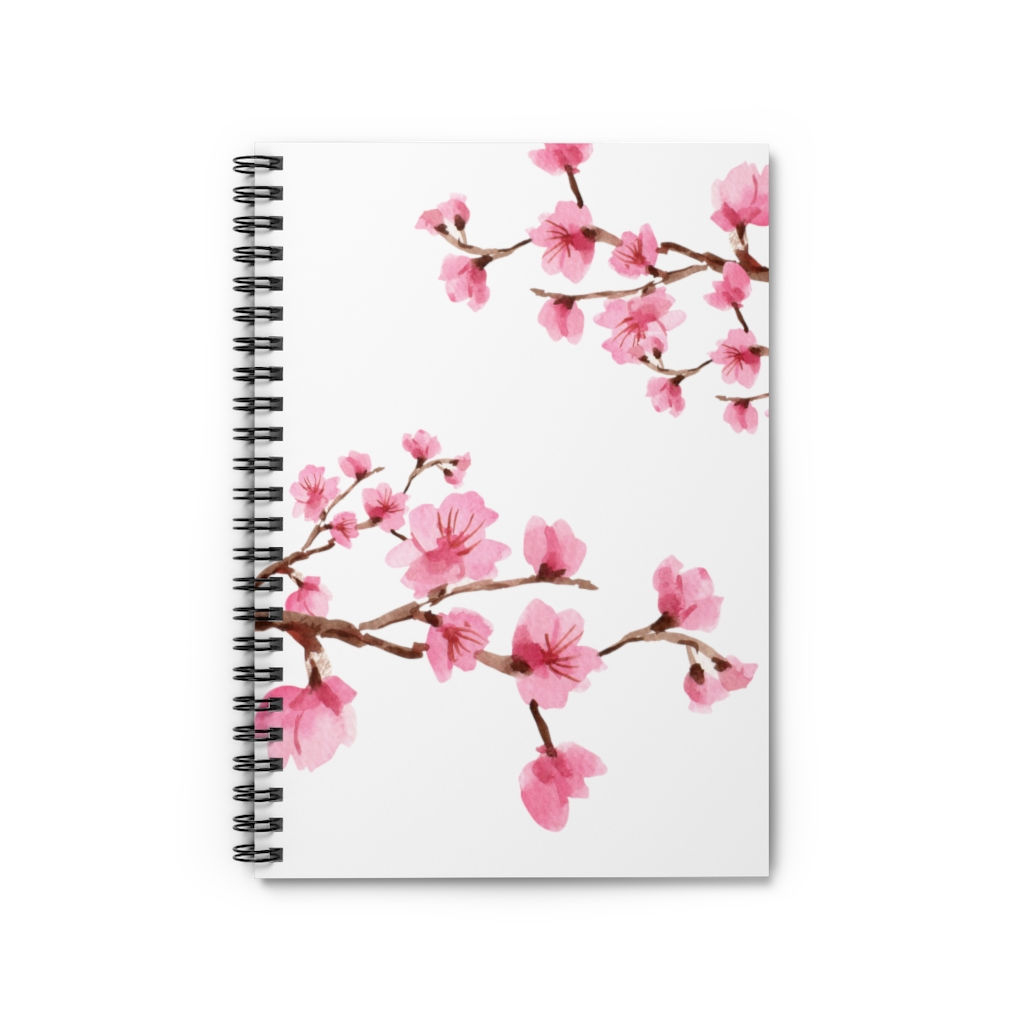 Cherry Blossoms | Spiral Notebook - Ruled Line