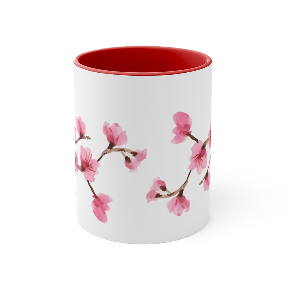 Thumbnail: Cherry Blossoms | Accent Coffee Mug, 11oz