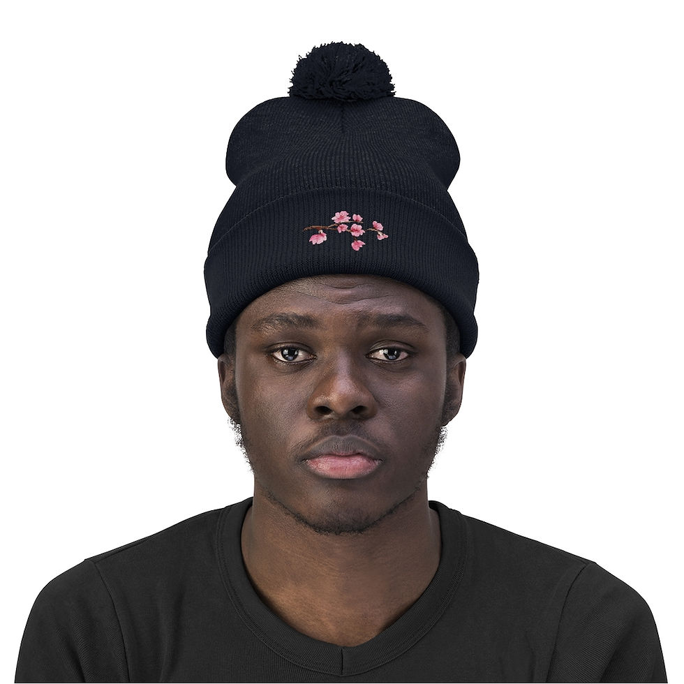 Thumbnail: Cherry Blossom | Pom Pom Beanie