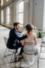 Bruidspaar aan prachtige tafel