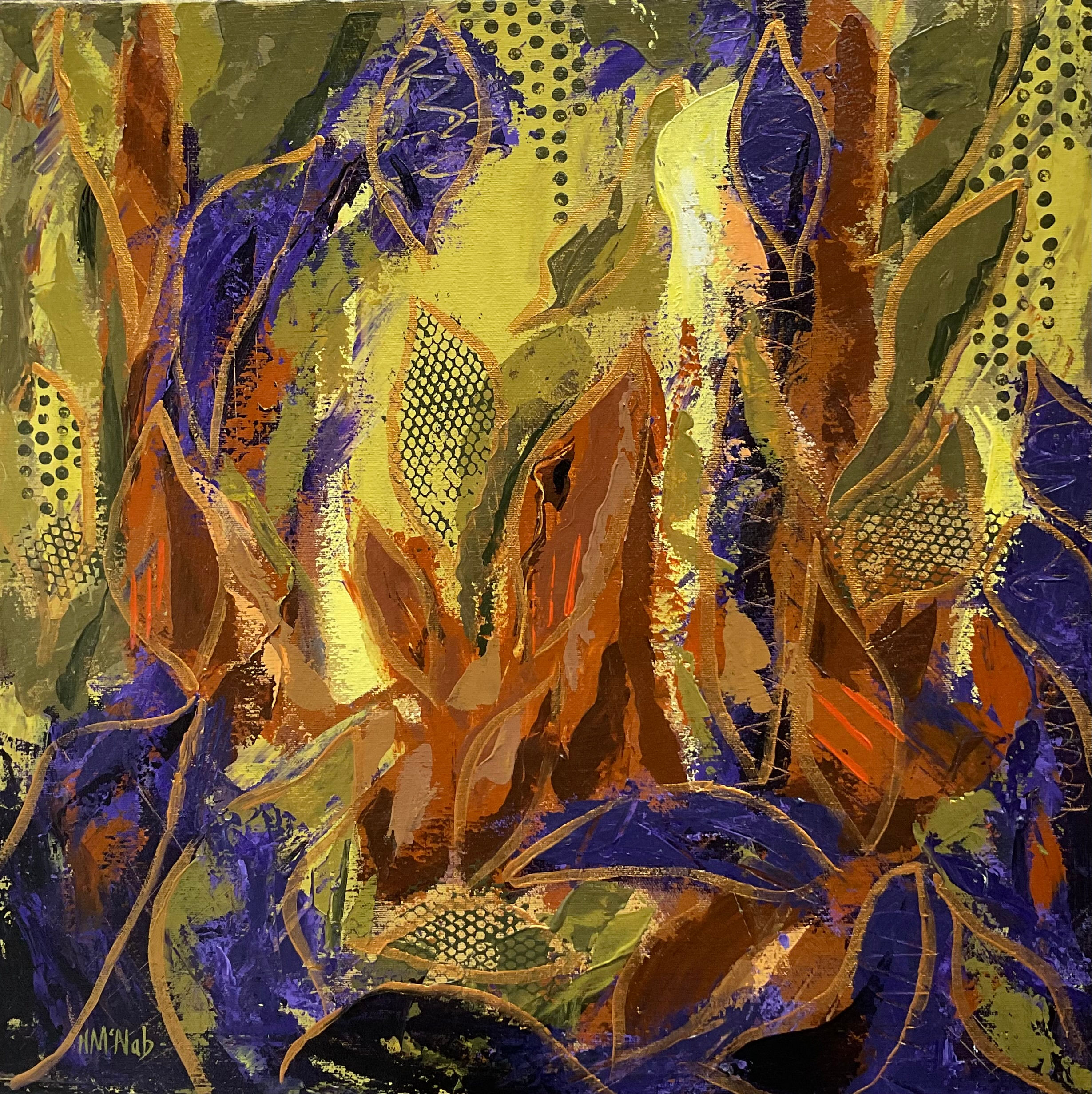 Golden Autumn - Abstract Artwork