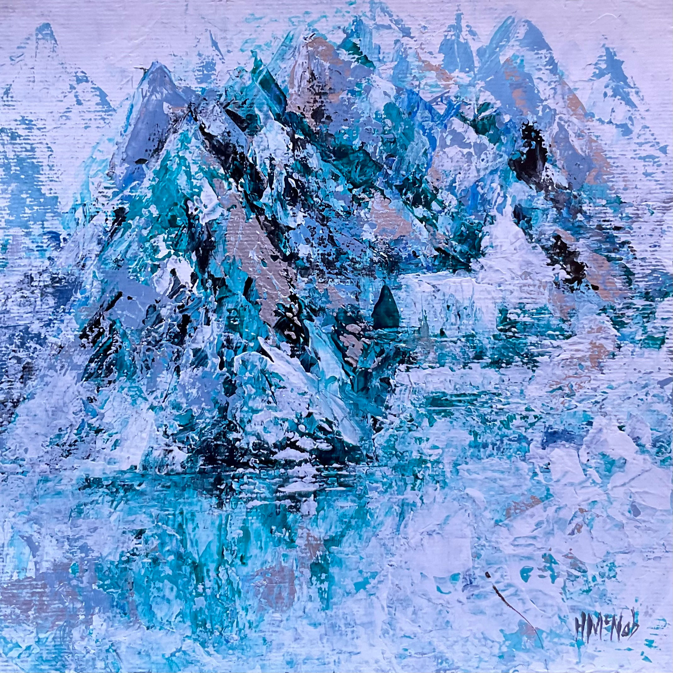 Ice Mountains 5 - Abstract Artwork