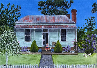 Historical cottage 13x18cm
