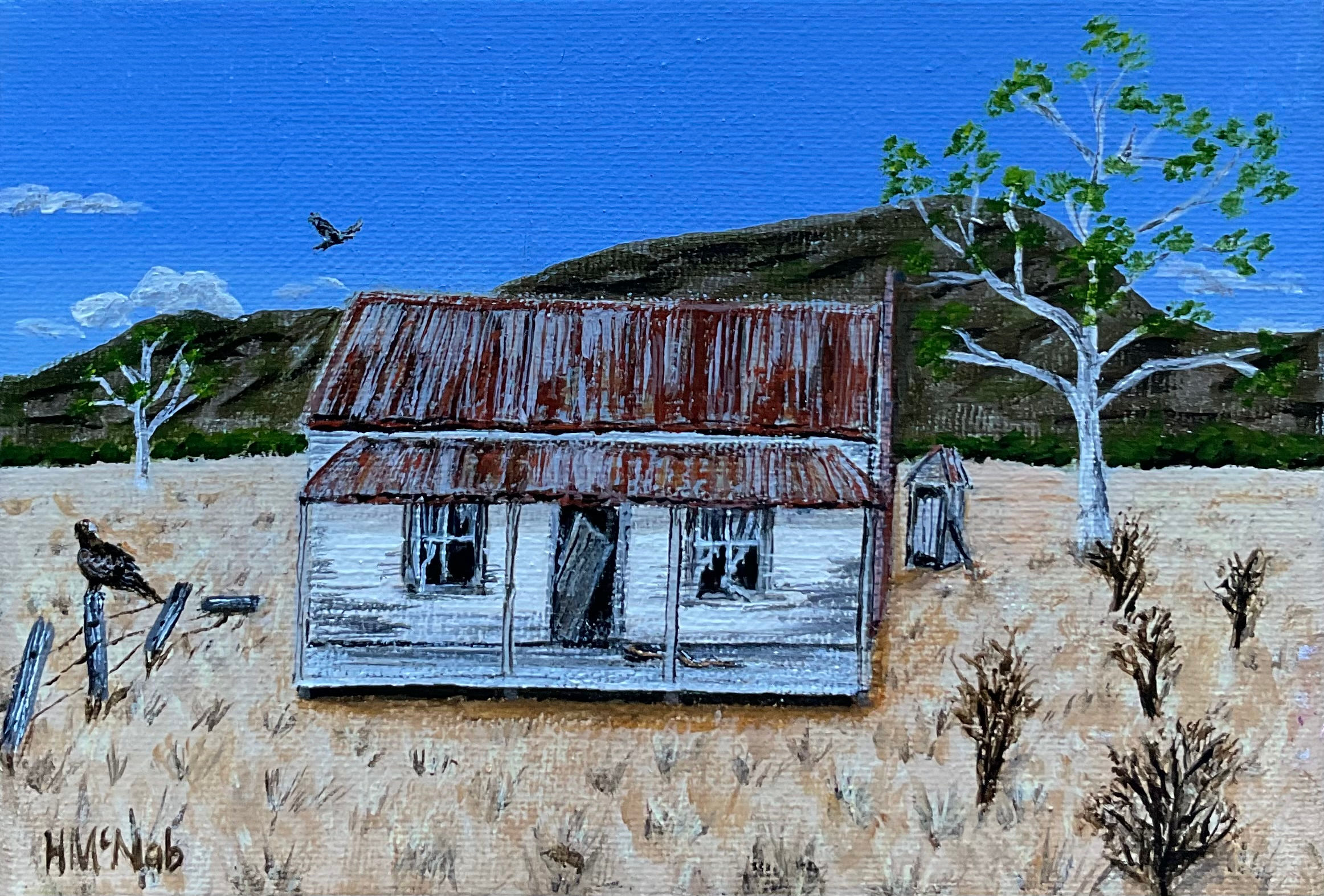 Derelict Cottage - Australiana Artworks