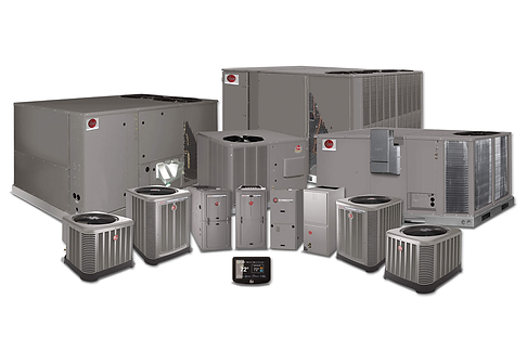 residential HVAC units with EcoNet smart control — air conditioner, furnace, heat pump