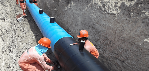Illustration of impressed-current cathodic protection setup with underground pipeline, anode groundbed, and rectifier supplying protective current.