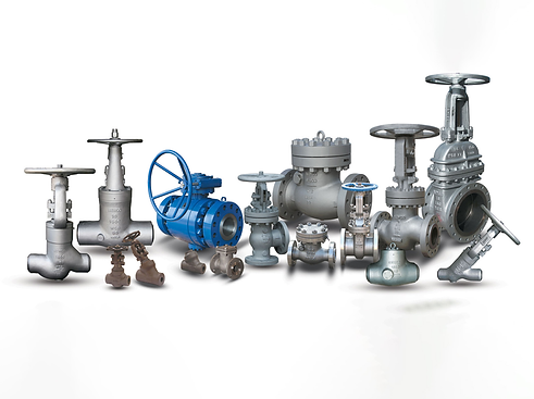Selection of industrial mechanical valves for piping fabrications.