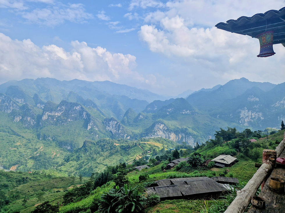 Incredible view of the mountains in Ha Giang, Vietnam