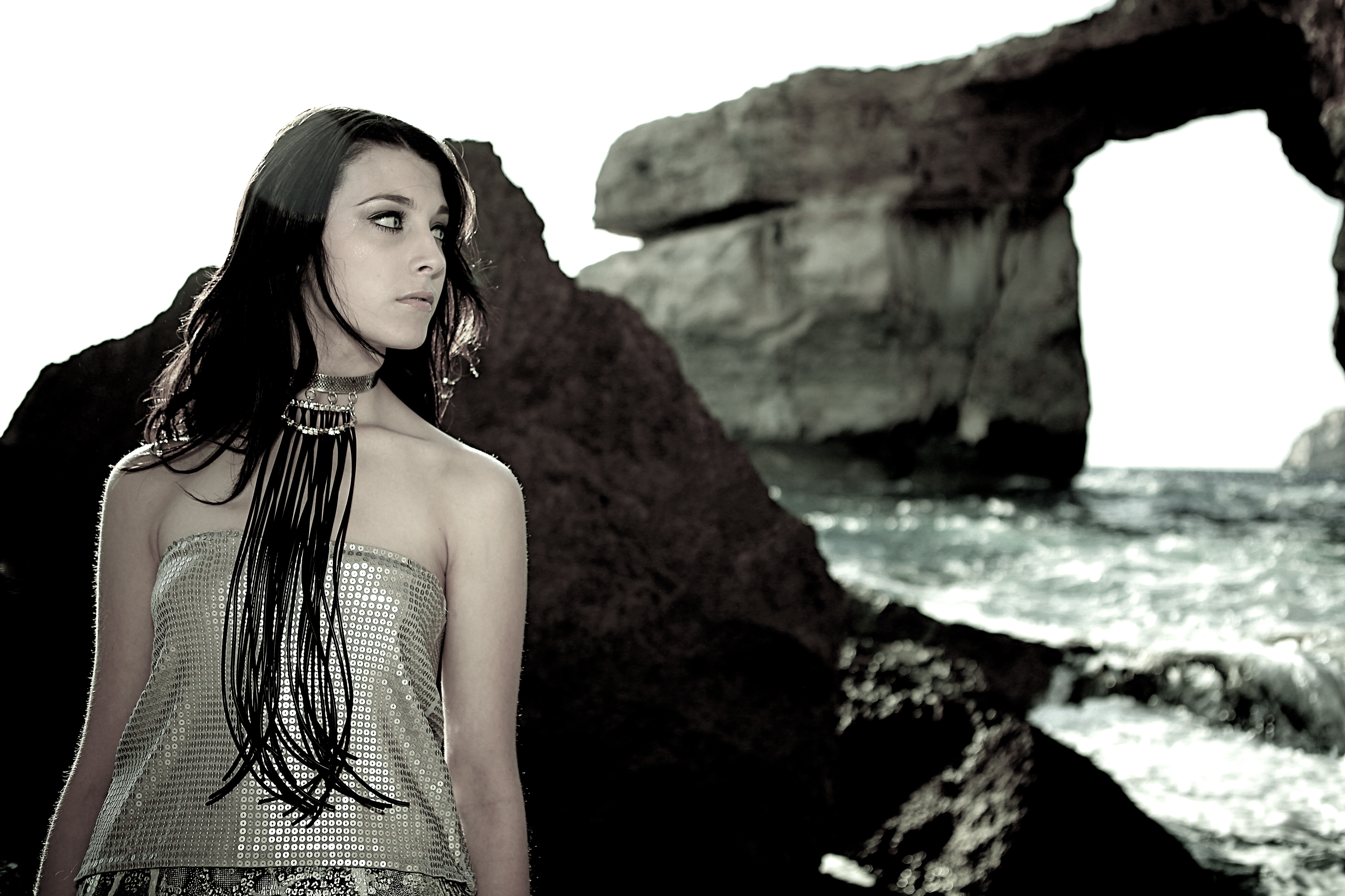Fringe Neck Piece