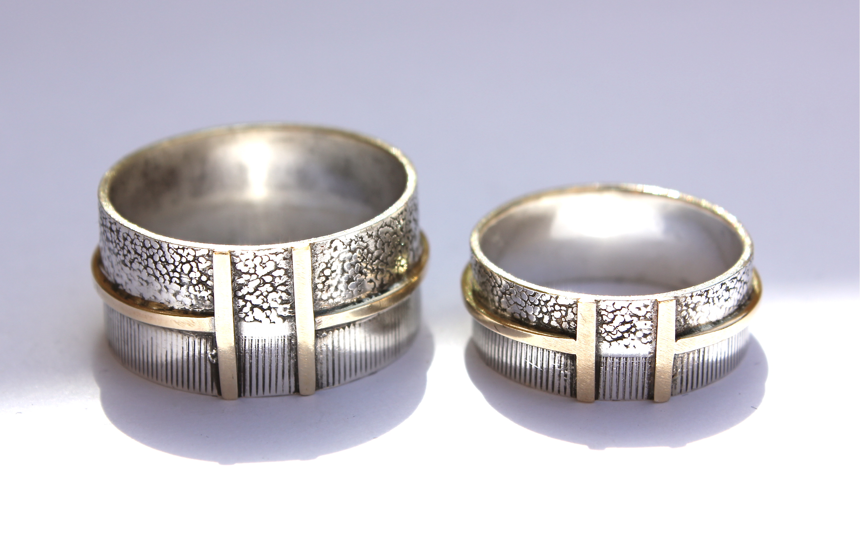 Geo Ring with Gold