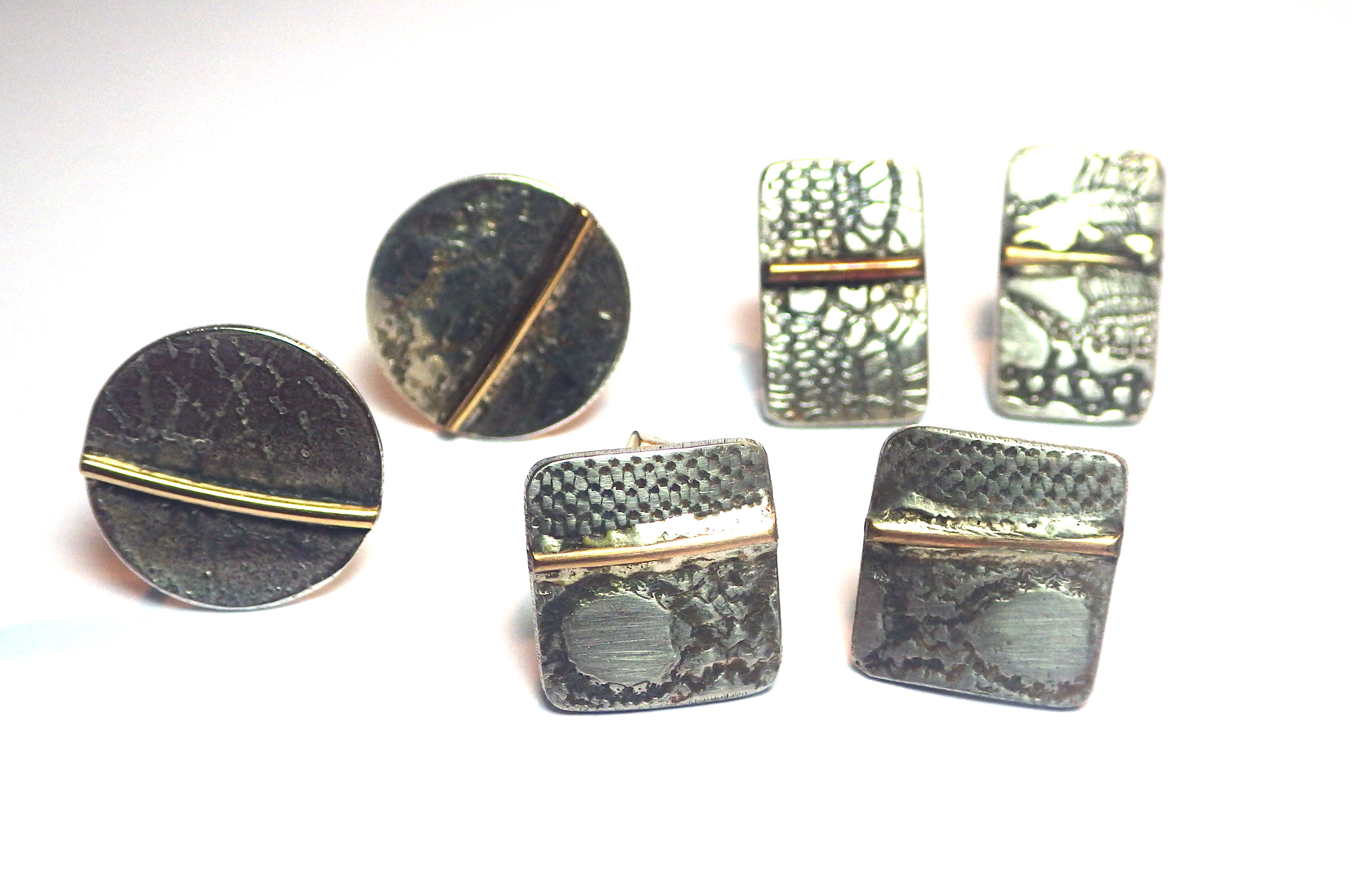 Silver Gold Studs
