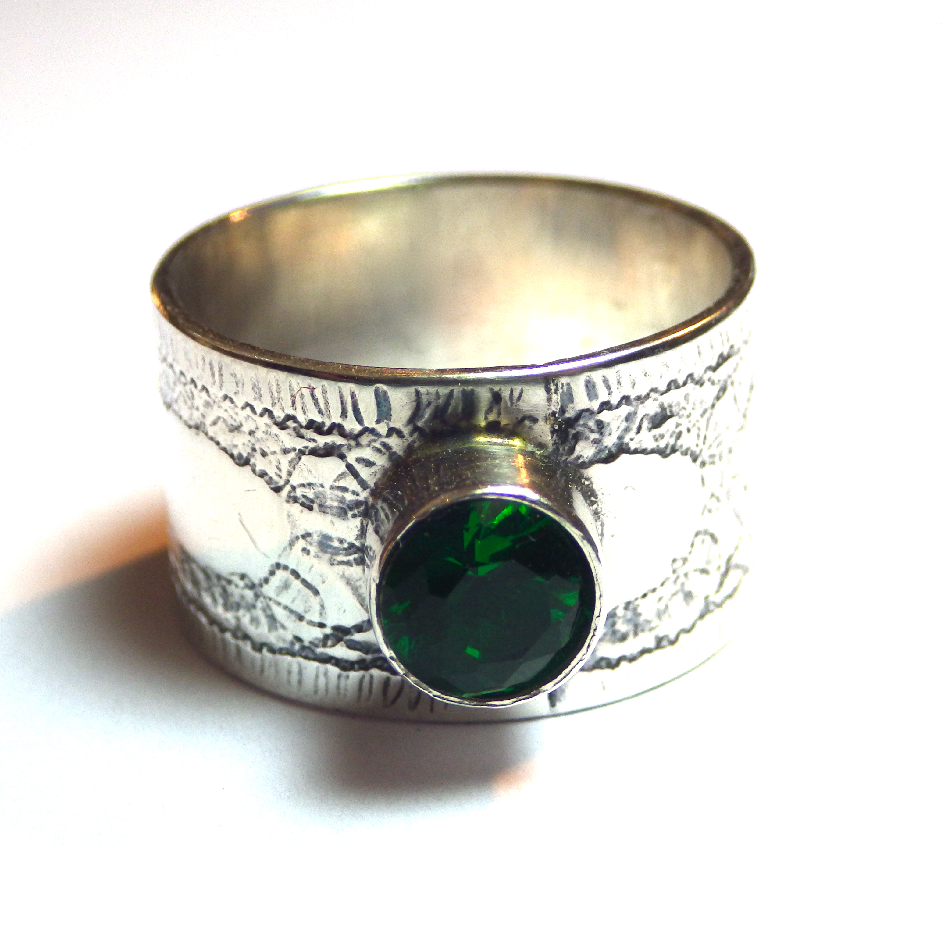 Patterned Stone Ring