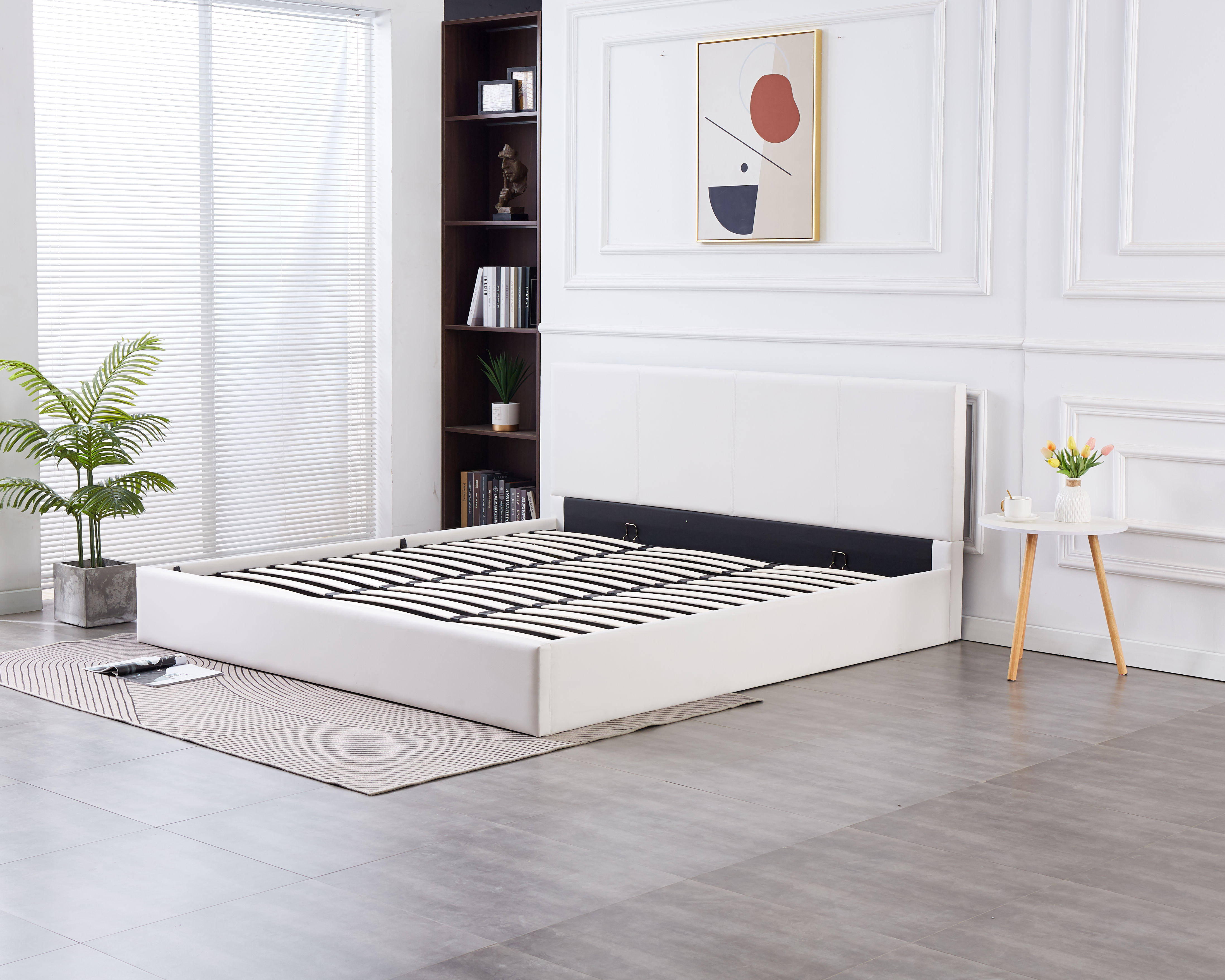 Q605-Q-white leather