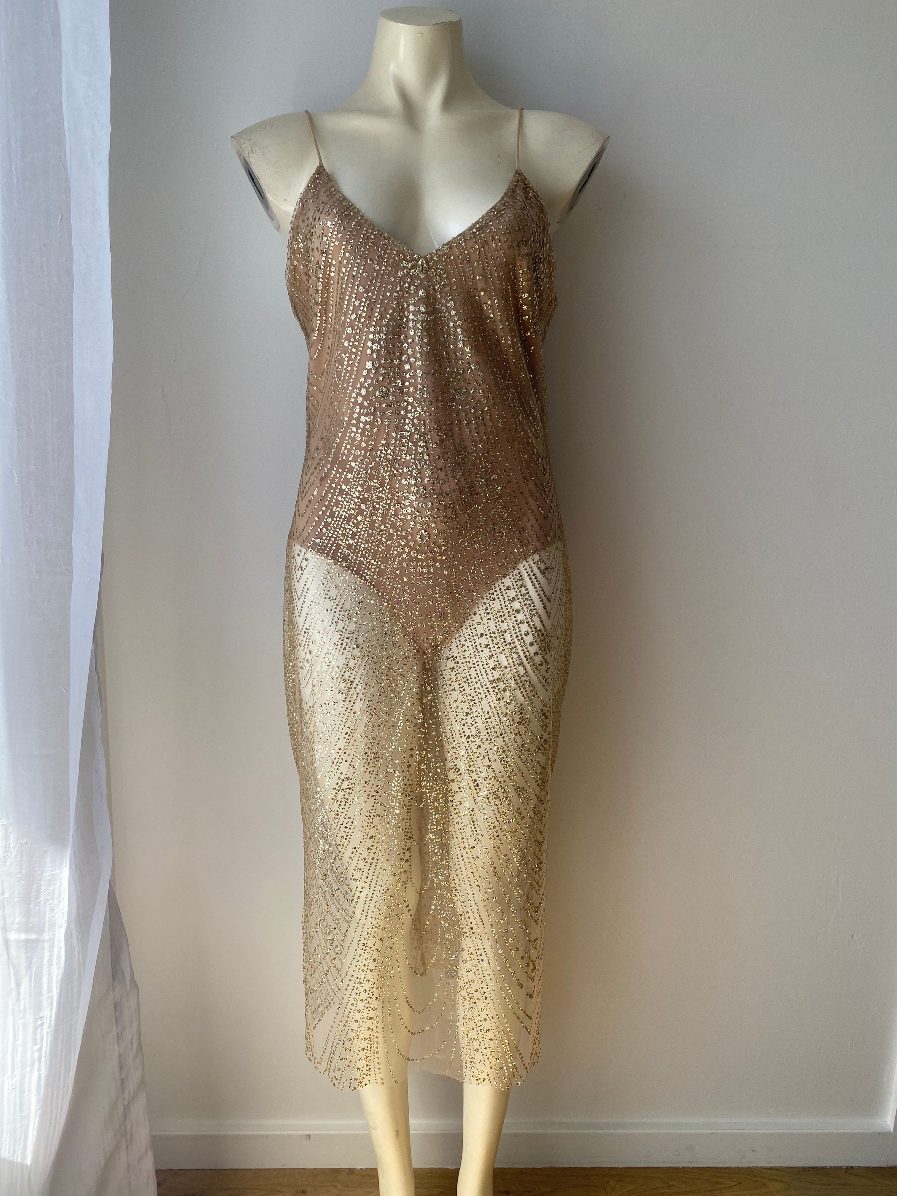 Meshki Gold Dress