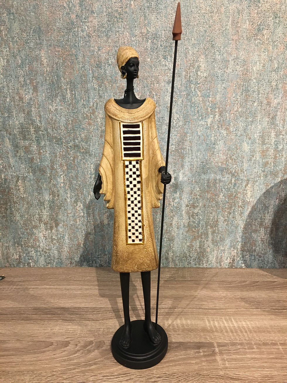 Tall African sculpture