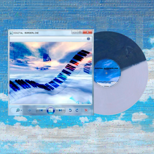Digital Borderline LP "navy blue split" vinyl pressing