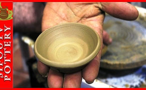 Making Pottery Miniature Plates - How to make Pottery Miniature Plates on the wheel.