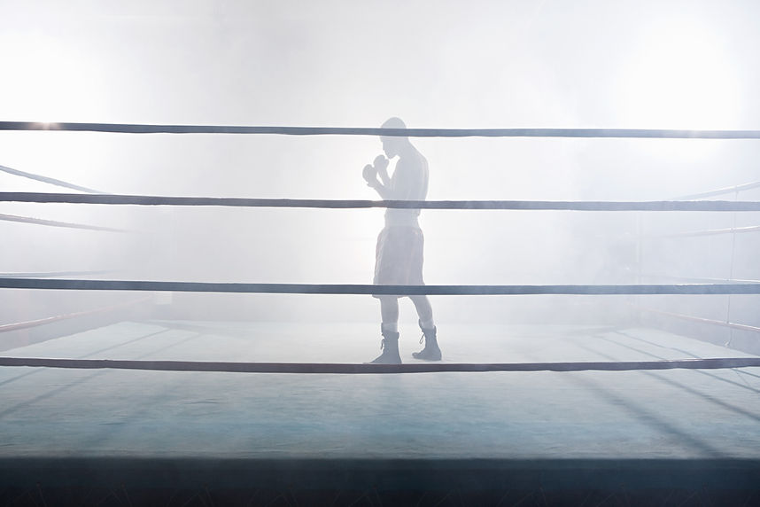 Dans le ring de boxe