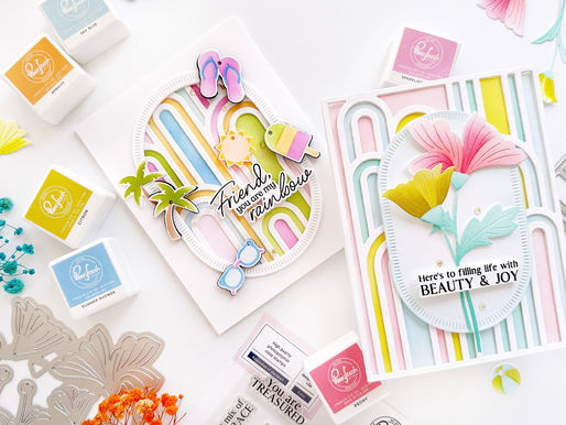 One product, two different looks: Elevated rainbows