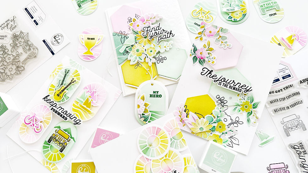 Use geometric shapes in your card designs