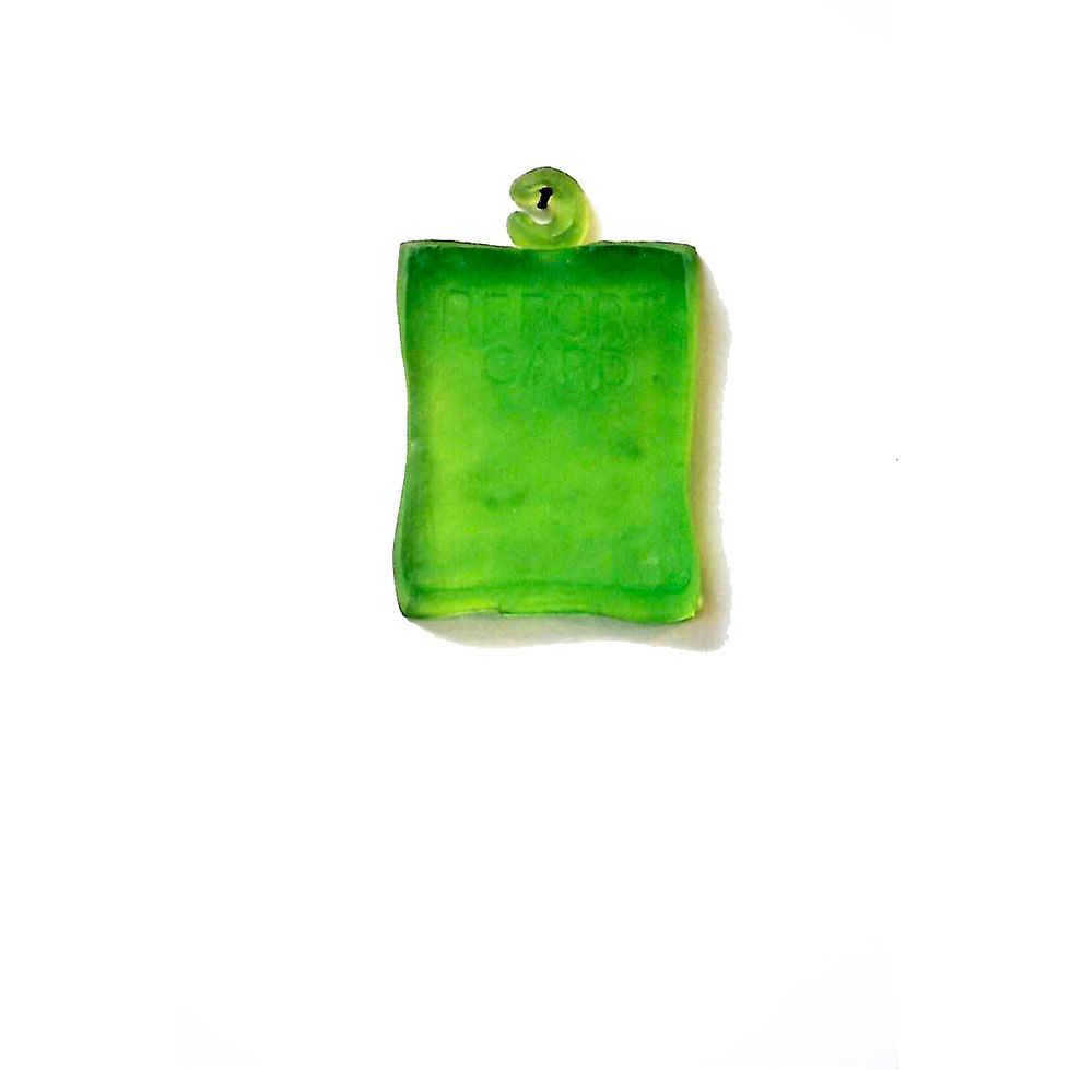 Report Card Light Green TRanslucent (Polyester Resin)