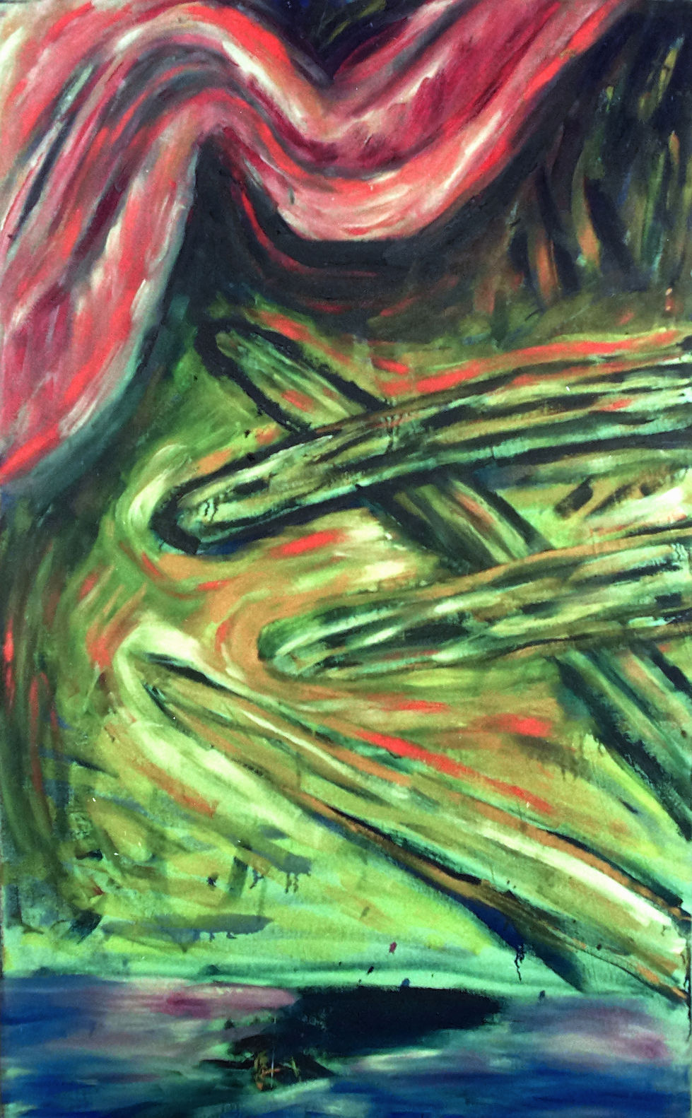 Feel the Night (Oil on Canvas) 85 x 140cm