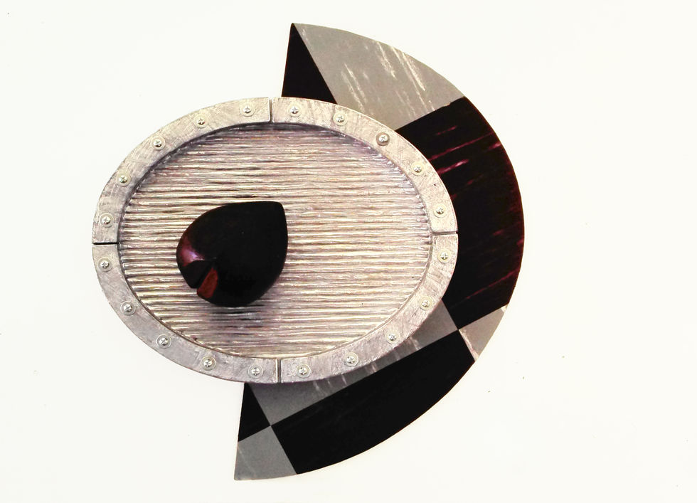 Mirror Seed (Jelutong, Oil Paint, Aluminium Sheets and Bolts, Plywood and Prespex)