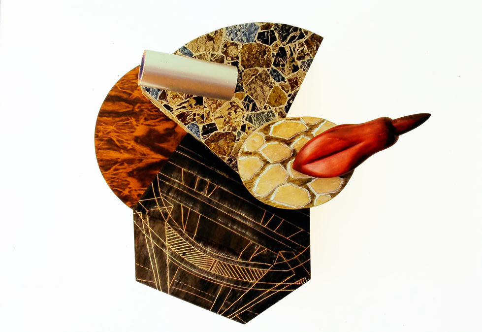 Table II (Jelutong, marine ply, imbuia veneer, aluminium, cardboard, oil paint and polyurethane varnish