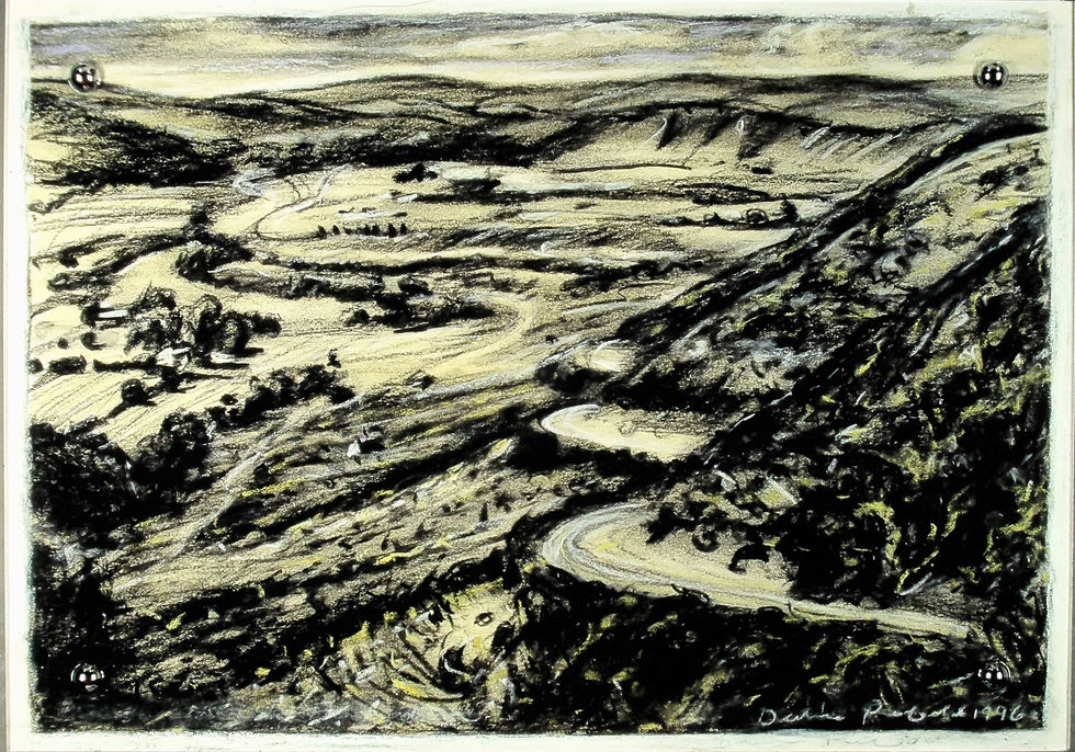 Postcard Collection George Pass (Chalk Pastel on Ashrad Plywood Perspex Mirror Screws) 199