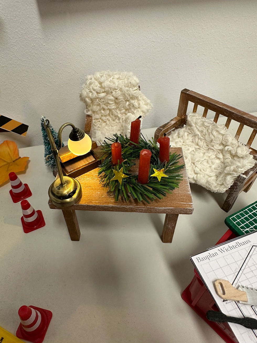 Tomte, der Wichtel, zieht in die 7a ein