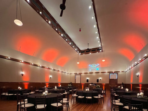 Venue decorated for Company Christmas Party