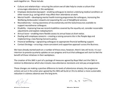 LTB 180/24 - BRT&G Agreement – Para 6.4.1 Sick Pay – Joint Working Group