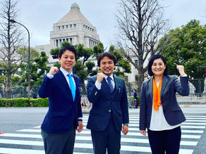 平山簡易郵便局再開を!のじま友介さん、斉藤和子前衆院議員と要請