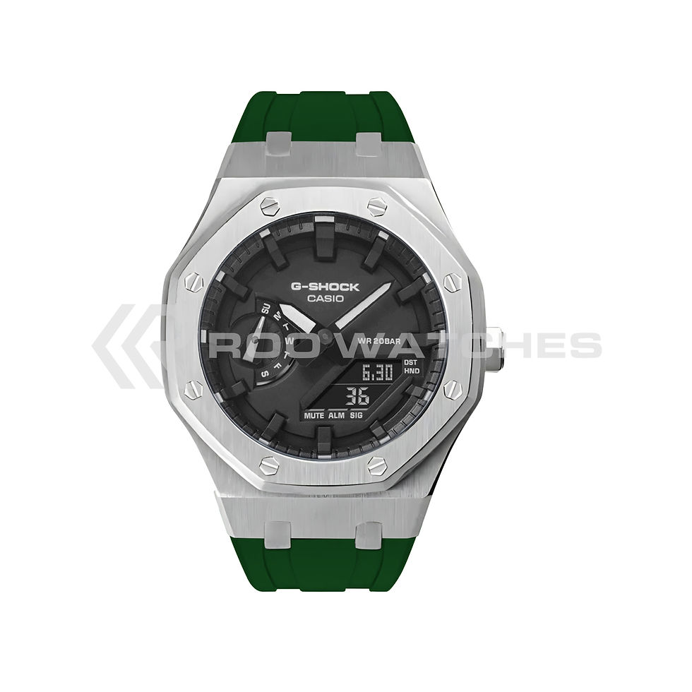 Thumbnail: G-SHOCK CasiOak Steel Shadow with Rubber Strap