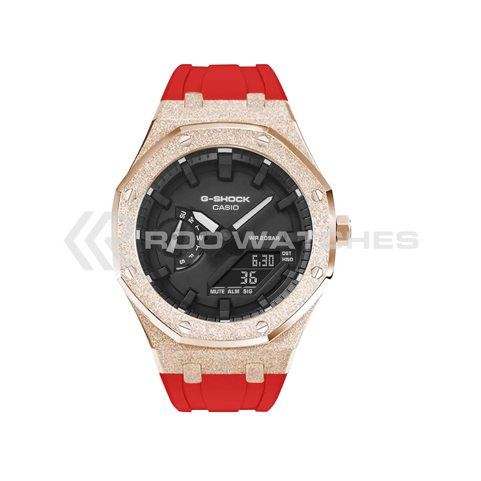 Thumbnail: G-SHOCK CasiOak Frosted Rose Gold Shadow with Rubber Strap