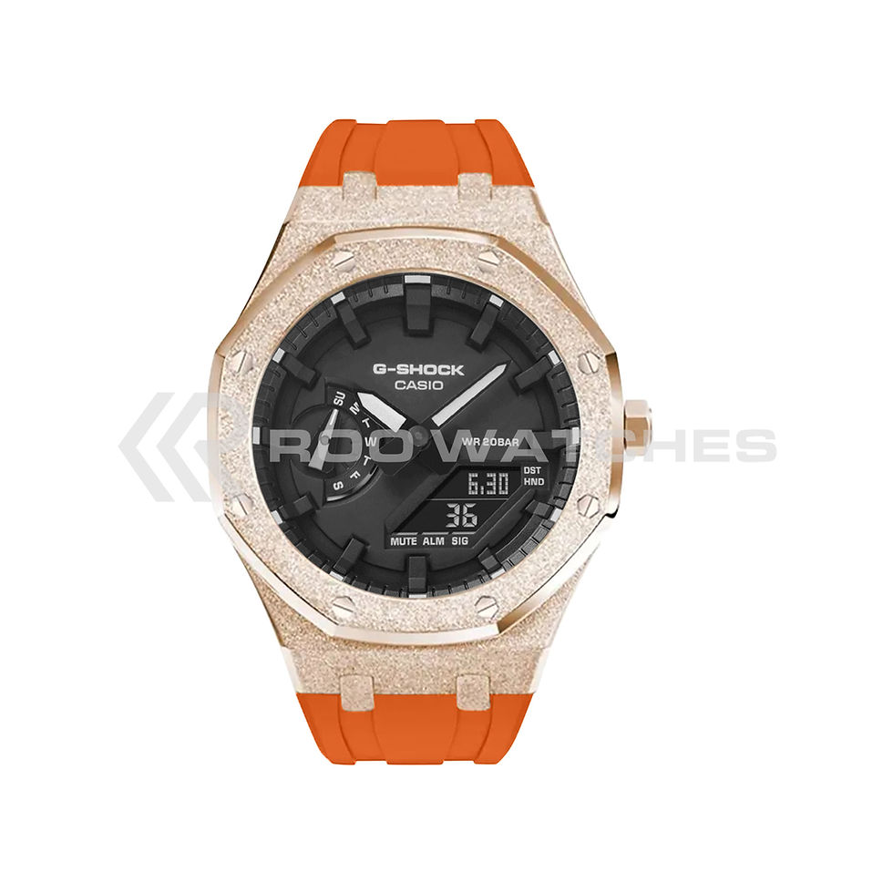Thumbnail: G-SHOCK CasiOak Frosted Rose Gold Shadow with Rubber Strap