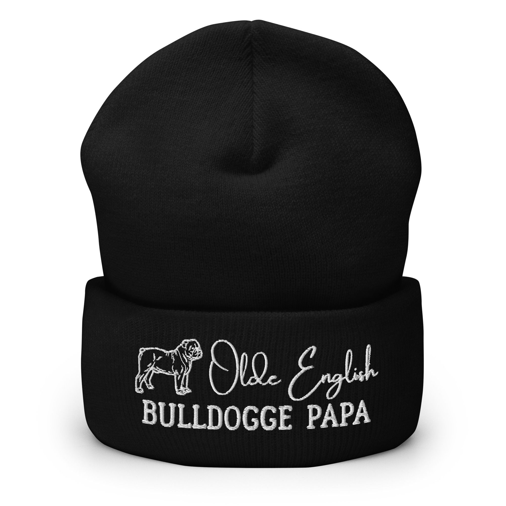 Olde English Bulldogge Papa Cuffed Beanie