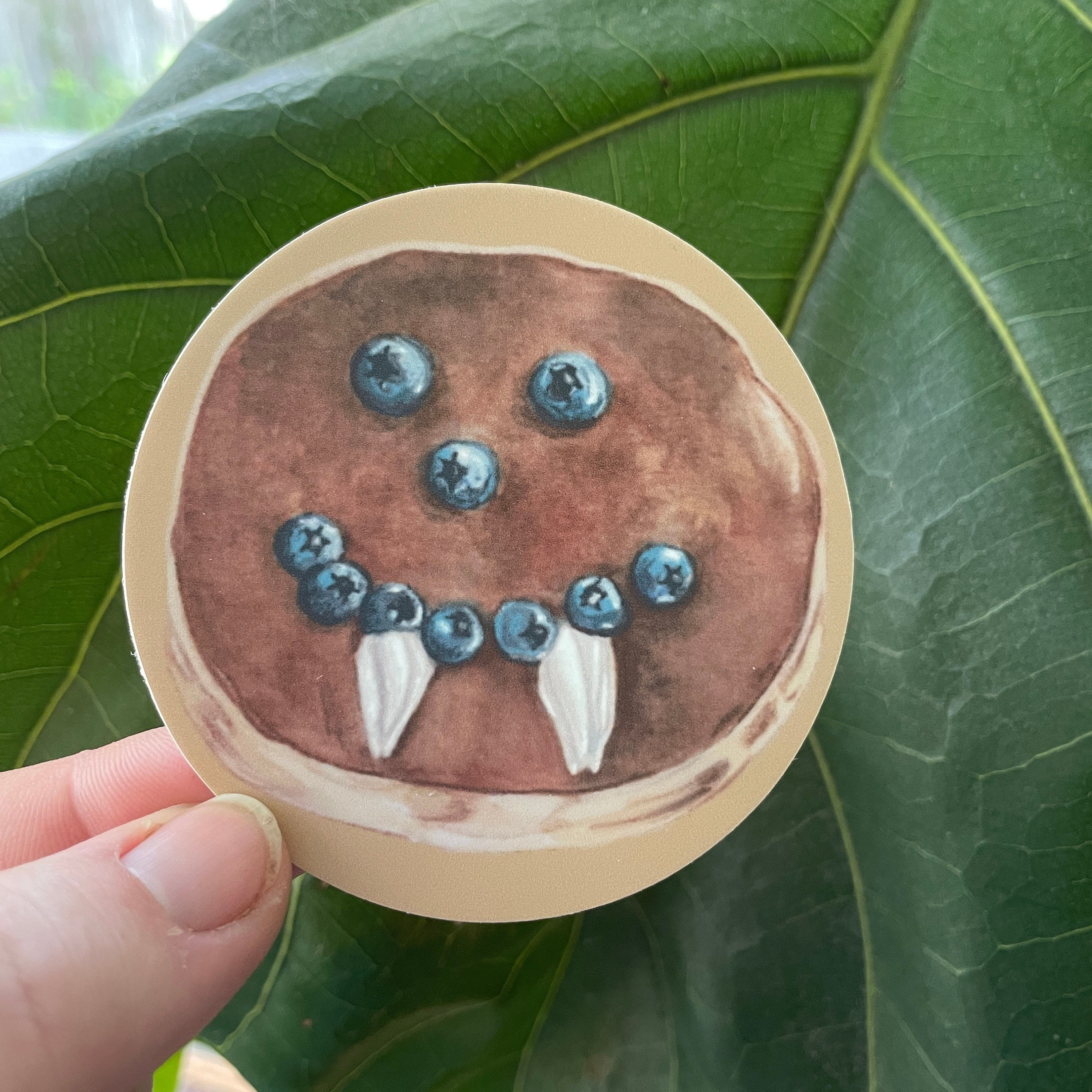 Vampire Pancake vinyl sticker