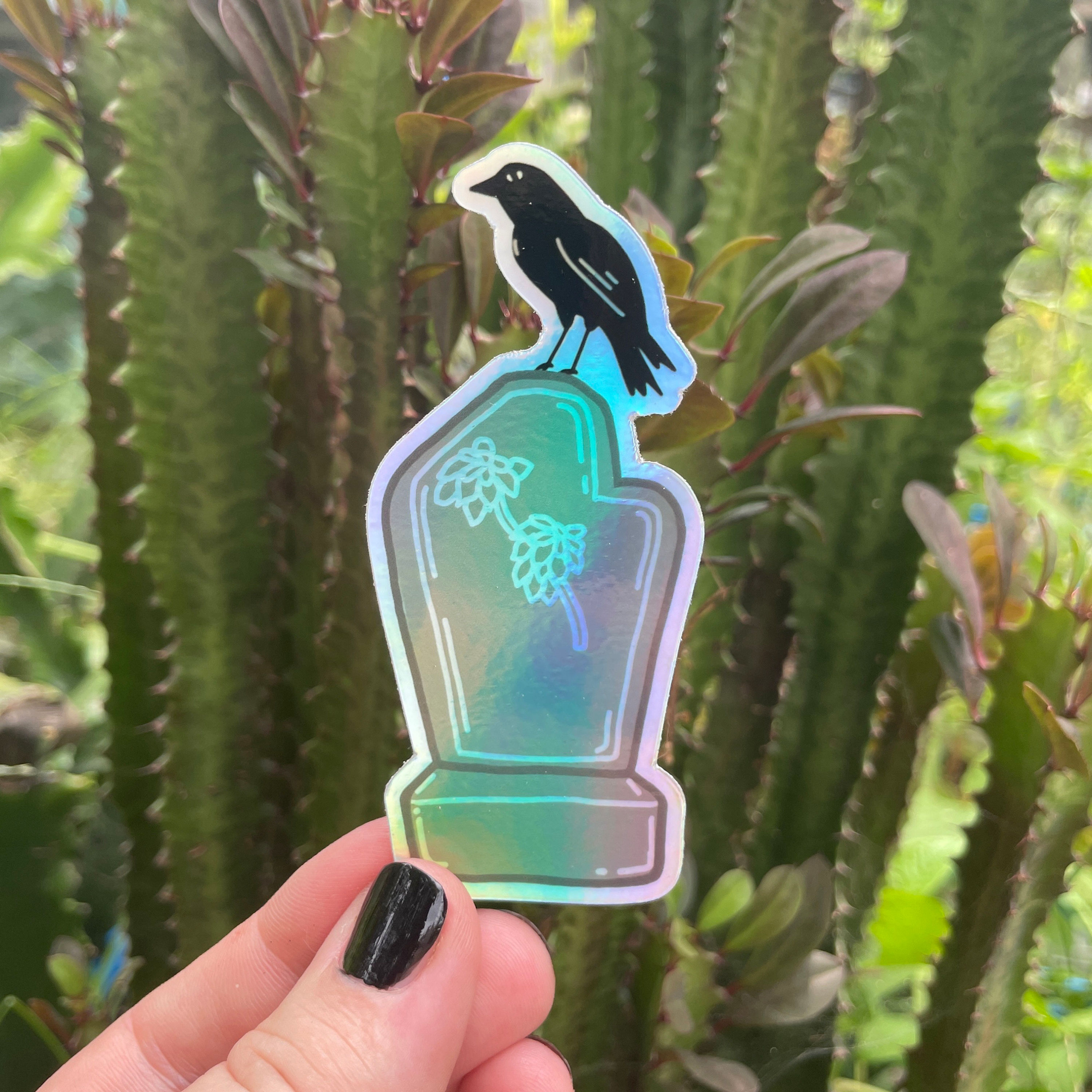 row on Tombstone "holographic" vinyl sticker
