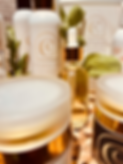 Skin Care Products Clustered Together on a Table