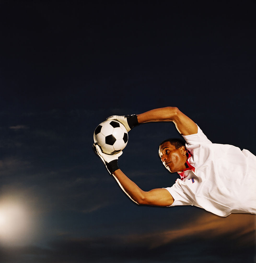 Soccer Goalkeeper Jumping