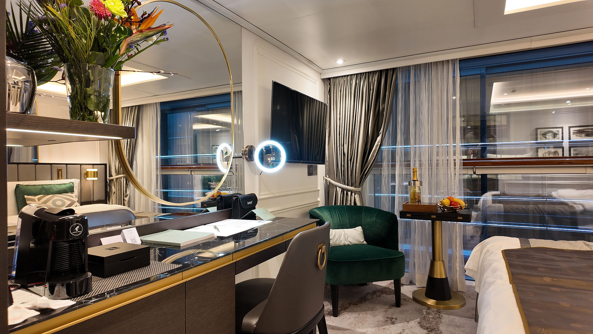 Stateroom onboard Riverside Debussy river cruise ship