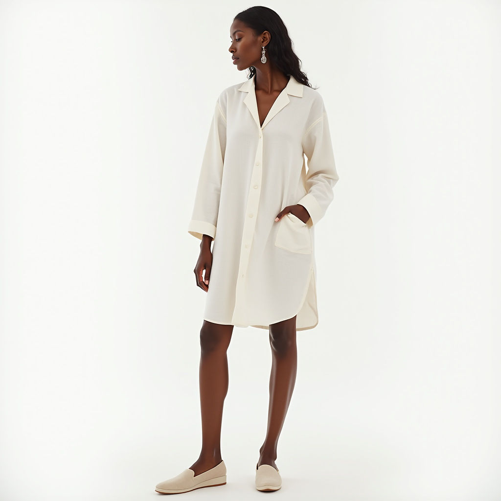 Structured Linen Shift