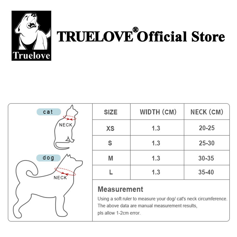 Thumbnail: Truelove Cat Collar Cute Floral Pet Collar Cotton with Bow Pet Gift Adjustable S