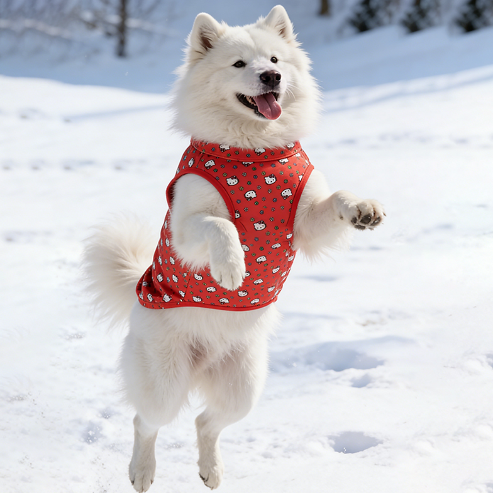 Thumbnail: 1pc  Fashionable full body printed pet vest, Sanrio's new soft pet sleeveless T-