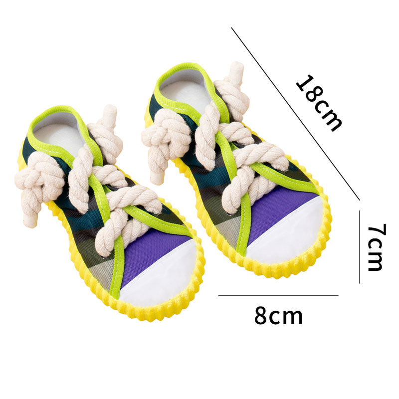 Thumbnail: Dog Chewing Toy Squeaky Bite Resistant Puppy Chew Toy Teeth 